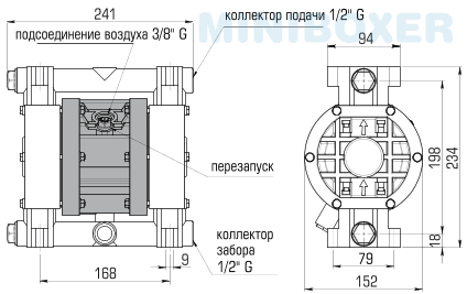 Внешние размеры